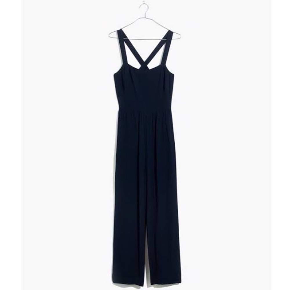 Madewell smocked crop jumpsuit NEW WITH TAGS